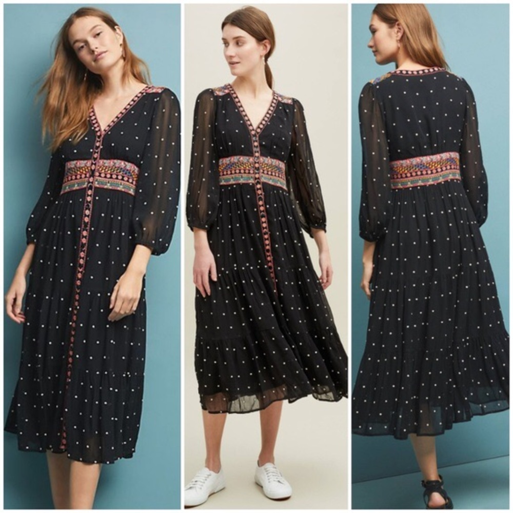 Anthropologie La Boheme Dress Size 4